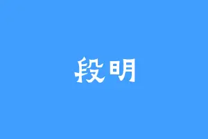 段明