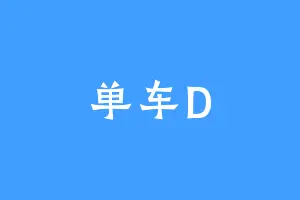单车D