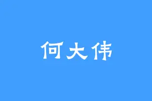 何大伟