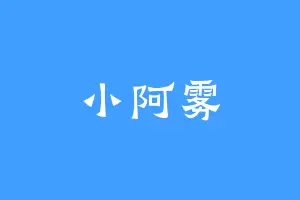 小阿雾