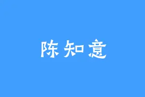 陈知意