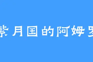 紫月国的阿姆罗