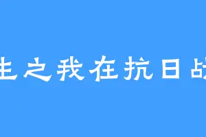 重生之我在抗日战争