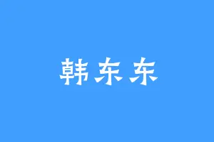 韩东东
