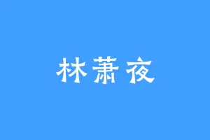 林萧夜