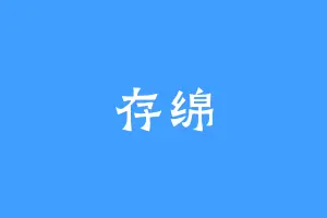 存绵