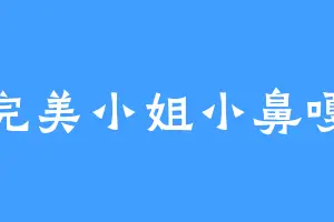 完美小姐小鼻嘎