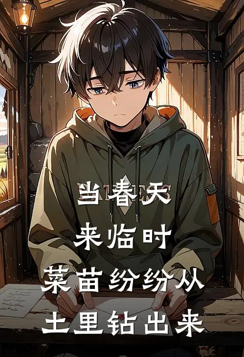 当春天来临时,菜苗纷纷从土里钻出来