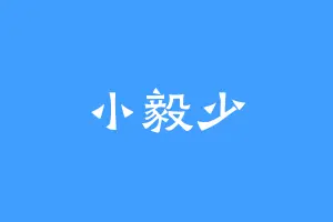 小毅少